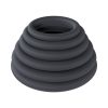 Levelz Classic Silicone Cock Ring Set Of 6 All Sizes Black