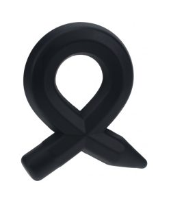 Levelz Pencil Liquid Silicone Cock Ring Black