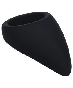 Alternative view of Levelz Teardrop Silicone Cock Ring Black