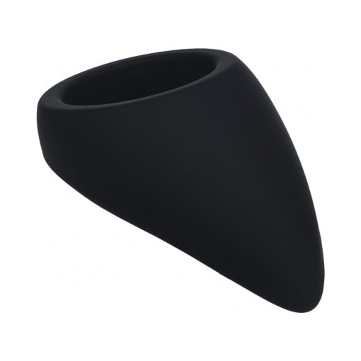 Levelz Teardrop Silicone Cock Ring Black - Image 2