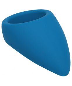 Alternative view of Levelz Teardrop Silicone Cock Ring Teal
