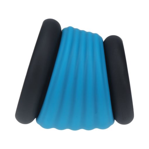 Levelz Tube Silicone Cock Ring Black/Teal - Image 3