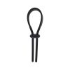 Levelz Wide Adjustable Silicone Lasso Cock Ring 5Mm Black