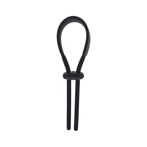 Levelz Wide Adjustable Silicone Lasso Cock Ring 5Mm Black