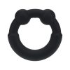 Levelz Metal & Silicone Cock Ring Black