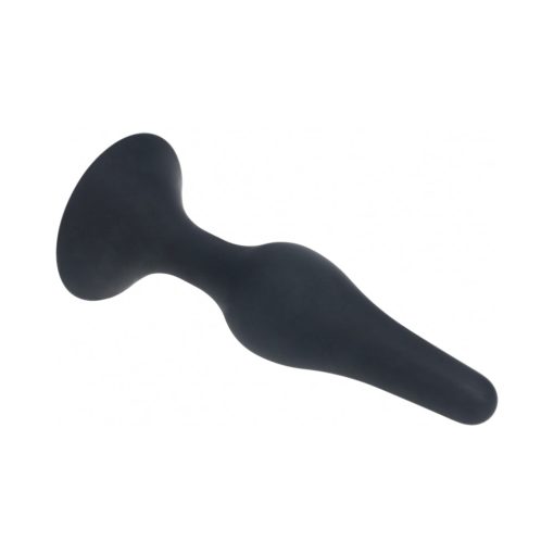 Levelz Slim Silicone Anal Plug Medium Black - Image 2