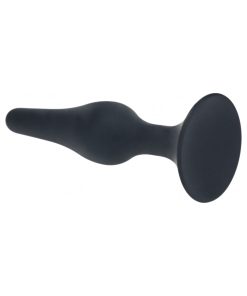 Levelz Slim Silicone Anal Plug Medium Black 5 Levelz Slim Silicone Anal Plug Medium Black