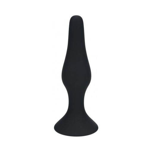 Levelz Slim Silicone Anal Plug Large Black