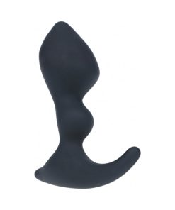 Alternative view of Levelz Double Ripple Silicone Prostate Massager Black