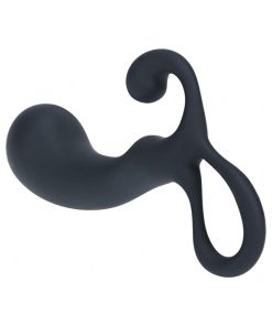 Alternative view of Levelz Bulb With Loop Silicone Prostate Massager Small Black