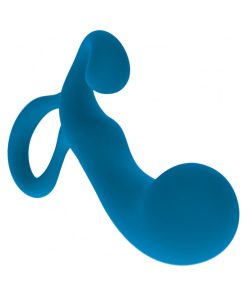 Alternative view of Levelz Bulb With Loop Silicone Prostate Massager Small Teal