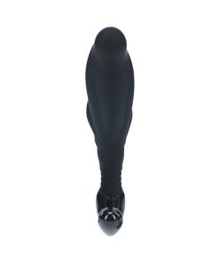 Levelz Rippled With Hard Loop Silicone Prostate Massager Large Black 6 Levelz Rippled With Hard Loop Silicone Prostate Massager Large Black