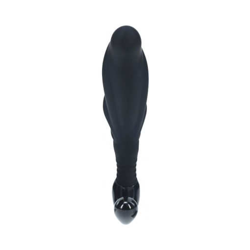 Levelz Rippled With Hard Loop Silicone Prostate Massager Large Black - Image 3