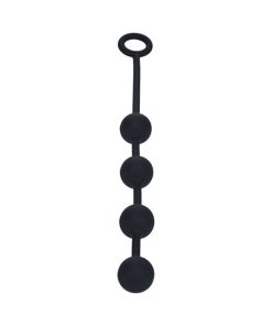 Levelz Round Silicone Anal Balls Medium 30Mm Black