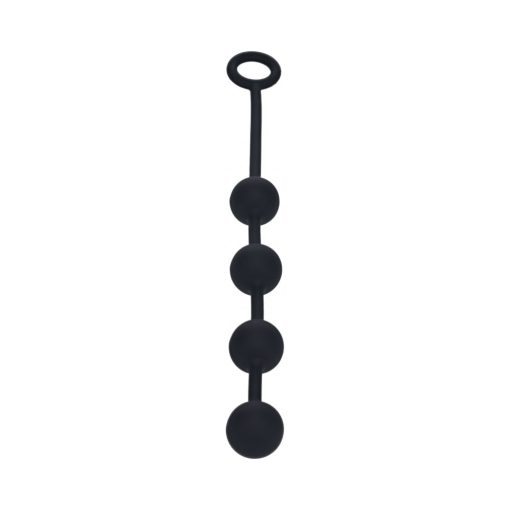 Levelz Round Silicone Anal Balls Medium 30Mm Black