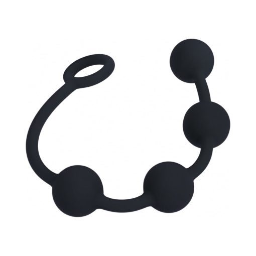 Levelz Round Silicone Anal Balls Medium 30Mm Black - Image 2