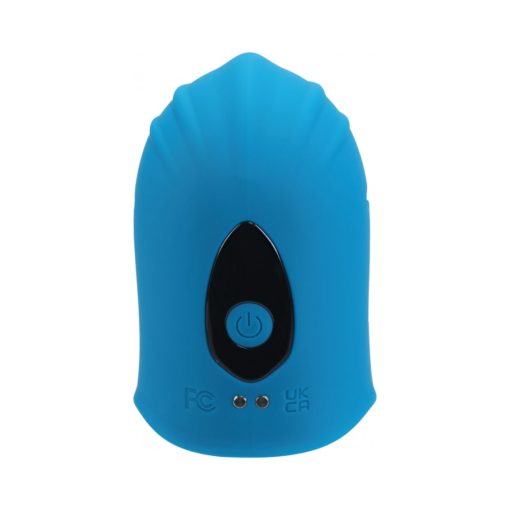 Levelz Adjustable Vibrating Silicone Penis Head Stimulator Teal - Image 2