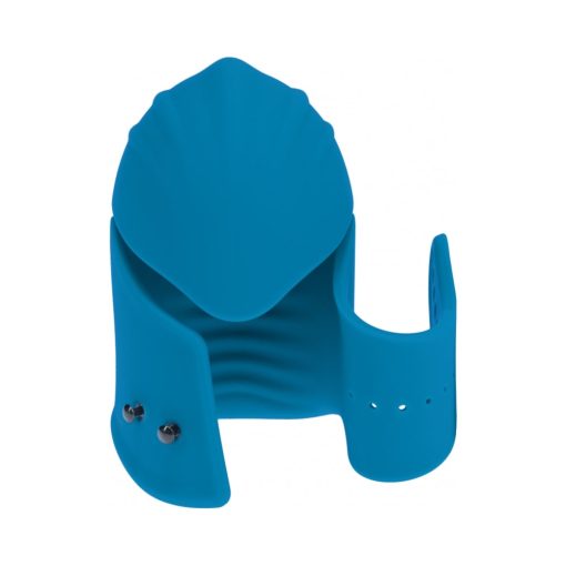 Levelz Adjustable Vibrating Silicone Penis Head Stimulator Teal - Image 3