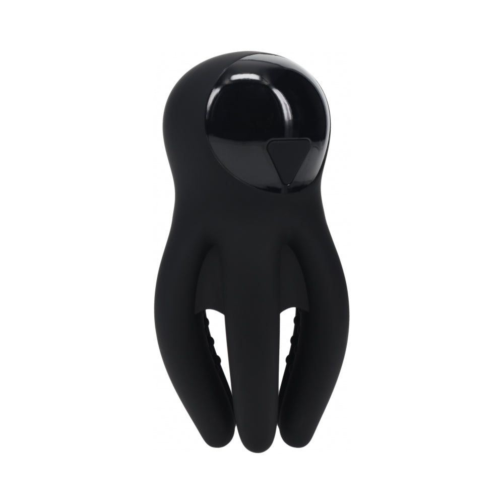 Levelz Digital Vibrating Silicone Penis Head Stimulator With Tentacles Black 1 Levelz Digital Vibrating Silicone Penis Head Stimulator With Tentacles Black