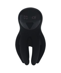 Levelz Digital Vibrating Silicone Penis Head Stimulator With Tentacles Black 5 Levelz Digital Vibrating Silicone Penis Head Stimulator With Tentacles Black