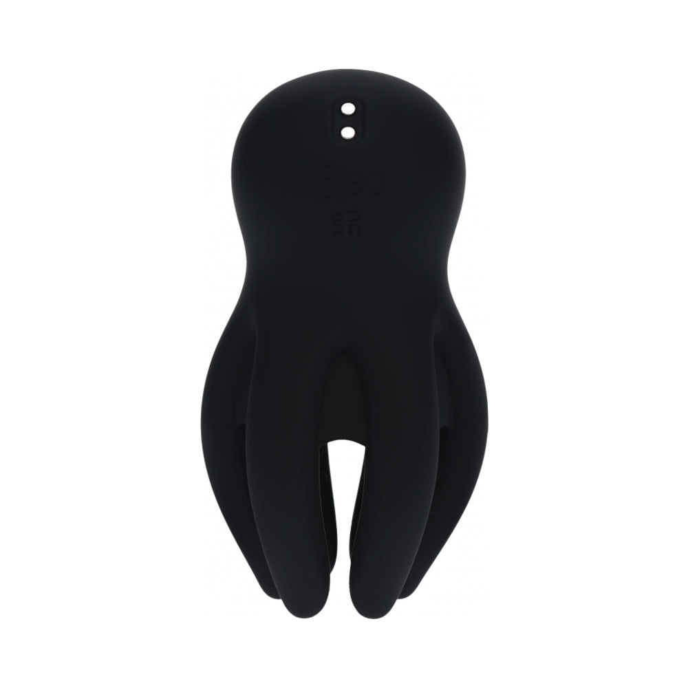 Levelz Digital Vibrating Silicone Penis Head Stimulator With Tentacles Black 3 Levelz Digital Vibrating Silicone Penis Head Stimulator With Tentacles Black - Image 3