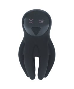 Levelz Digital Vibrating Silicone Penis Head Stimulator With Tentacles Black 7 Levelz Digital Vibrating Silicone Penis Head Stimulator With Tentacles Black