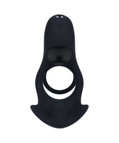 Alternative view of Levelz Triple Motor Vibrating Silicone Cock Ring Black