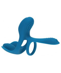 Levelz Triple Motor Vibrating Silicone Cock Ring Teal