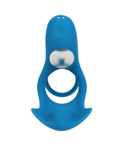 Alternative view of Levelz Triple Motor Vibrating Silicone Cock Ring Teal