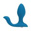 Levelz Vibrating & Rotating Silicone Anal Plug With Ball Stimulator Teal 19 Levelz Vibrating & Rotating Silicone Anal Plug With Ball Stimulator Teal