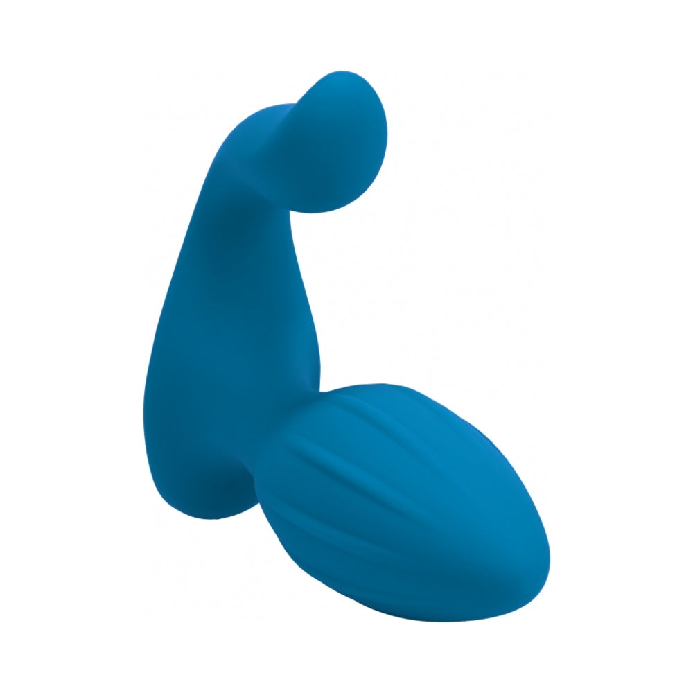 Levelz Vibrating & Rotating Silicone Anal Plug With Ball Stimulator Teal 2 Levelz Vibrating & Rotating Silicone Anal Plug With Ball Stimulator Teal - Image 2