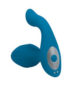Levelz Vibrating & Rotating Silicone Anal Plug With Ball Stimulator Teal 5 Levelz Vibrating & Rotating Silicone Anal Plug With Ball Stimulator Teal