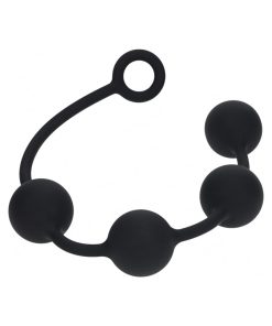 Alternative view of Levelz Round Silicone Anal Balls Xlarge 50 Mm Black