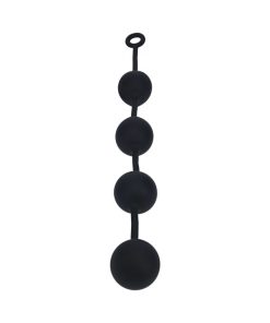 Levelz Round Silicone Anal Balls Xxlarge 60Mm Black