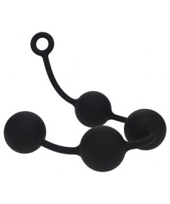 Levelz Round Silicone Anal Balls Xxlarge 60Mm Black