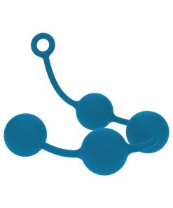 Alternative view of Levelz Round Silicone Anal Balls Xxlarge 60 Mm Teal