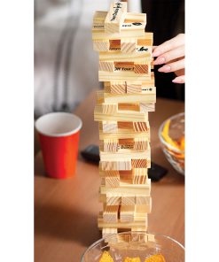 Tower Tease Naughty Sex Game With Assorted Wooden Blocks/Sayings