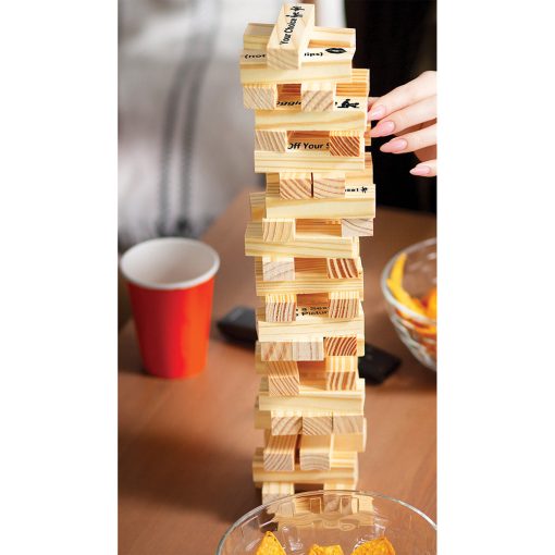 Tower Tease Naughty Sex Game With Assorted Wooden Blocks/Sayings - Image 2