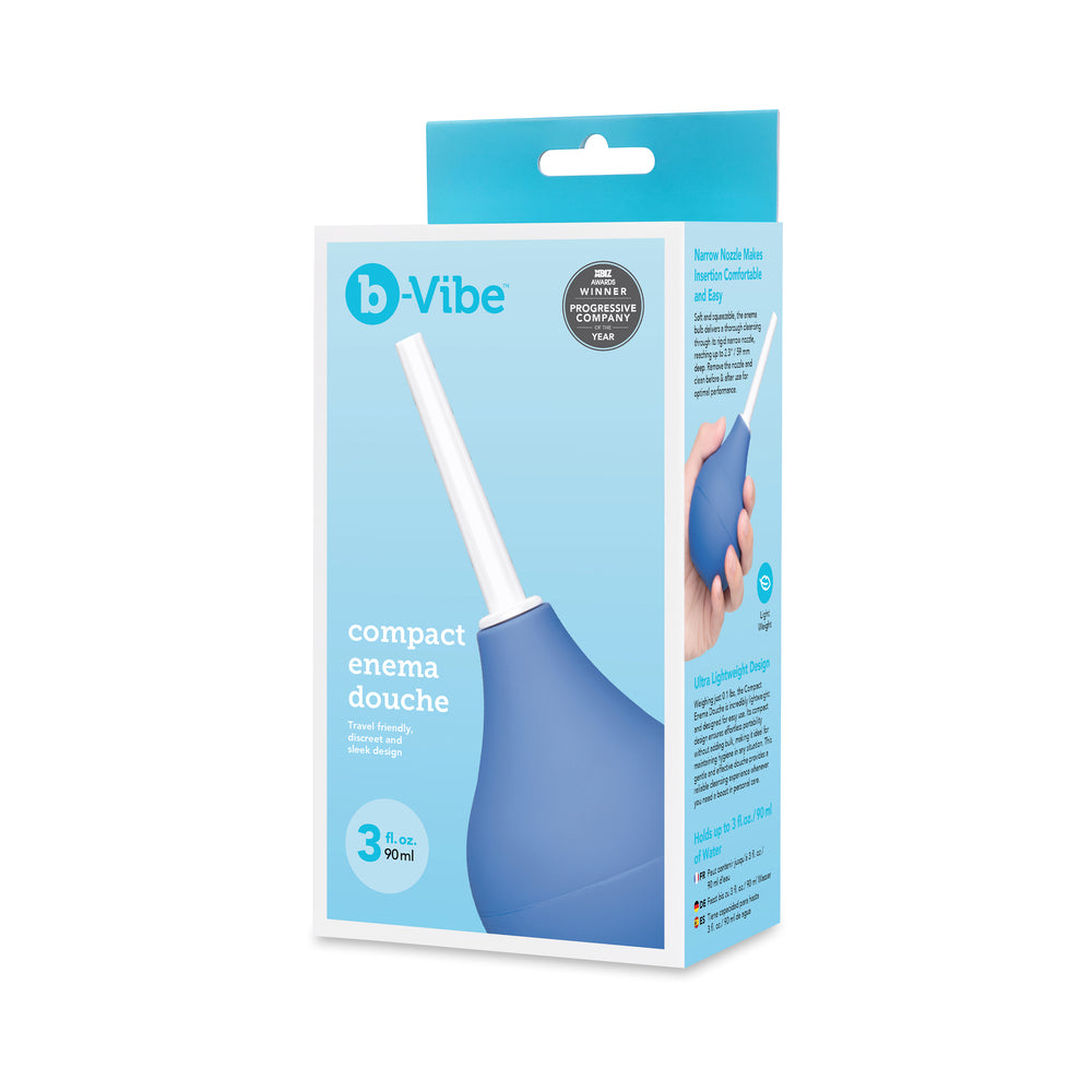 B-Vibe Compact Enema Douche Blue 7 B-Vibe Compact Enema Douche Blue - Image 7