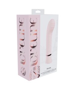 Loveline Divine Rechargeable Silicone Ribbed G-Spot Vibrator Pink
