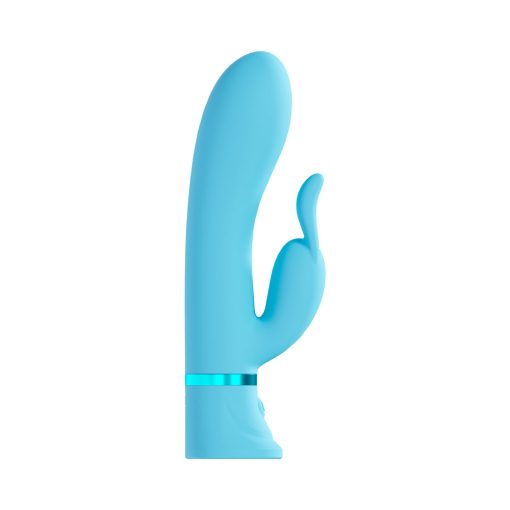 Loveline Tendre Rechargeable Silicone Rabbit Vibrator Blue - Image 2