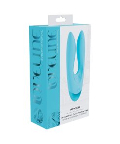 Loveline Amour Rechargeable Silicone Dual Motor Vibrator Blue