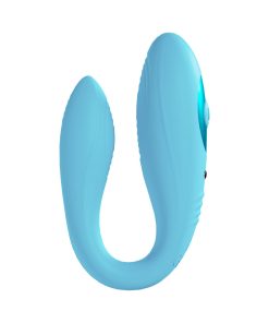 Loveline Charme Rechargeable Silicone Dual Motor Vibrator Blue
