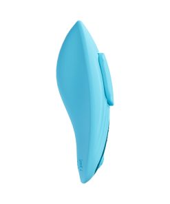 Loveline Celeste Rechargeable Silicone Remote Control Panty Vibrator Blue