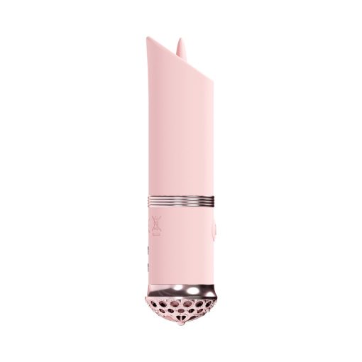 Loveline Luxe Rechargeable Silicone Mini Lipstick Vibrator Pink - Image 2
