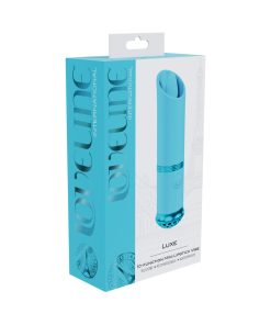 Loveline Luxe Rechargeable Silicone Mini Lipstick Vibrator Blue
