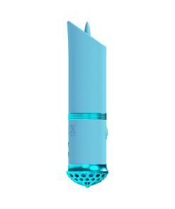 Loveline Luxe Rechargeable Silicone Mini Lipstick Vibrator Blue