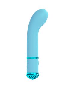 Alternative view of Loveline Cherie Rechargeable Silicone G-Spot Vibrator Blue