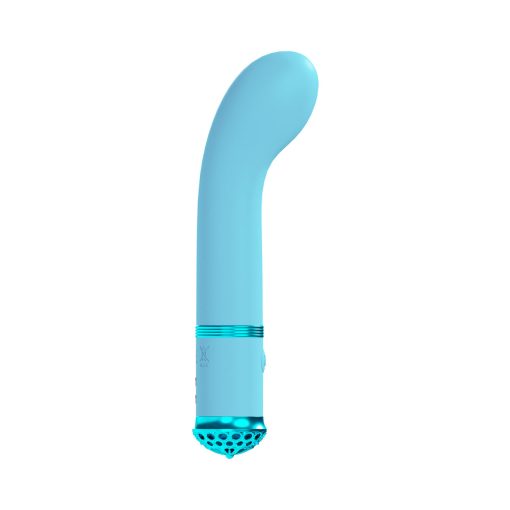 Loveline Cherie Rechargeable Silicone G-Spot Vibrator Blue - Image 2