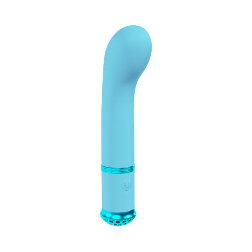 Loveline Cherie Rechargeable Silicone G-Spot Vibrator Blue - Image 3